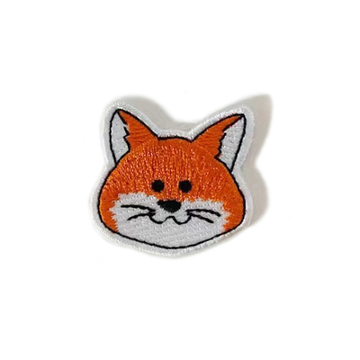 Animal Fox โลโก้เสื้อผ้าแพทช์ปักสำหรับเสื้อยืด Laser Cut ชายแดน