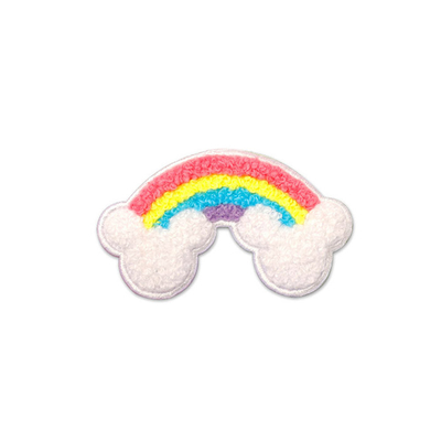 Chenille Sparkle เหล็ก บนแพทช์กดความร้อน Laser Cut ชายแดน สำหรับ Hoodie