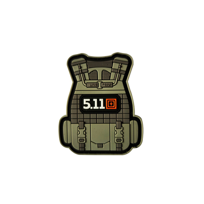 ทหาร PVC Badge ปะ ยุทธวิธีเกียร์ 3D เย็บปักถักร้อยสำหรับหมวกกระเป๋า