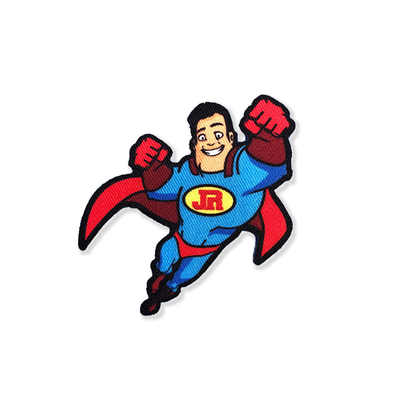 เย็บปักบนแพทช์ระเหิดย้อม Superman Shape Multicolor